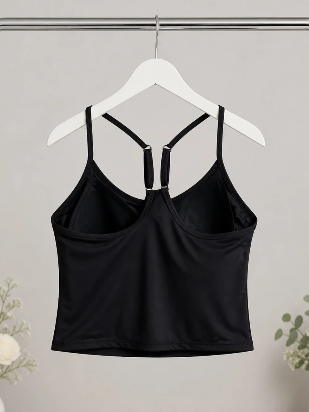 NWT SKIMS Plus Size Signature Swim Black Onyx Cami Tank Top RARE Discontinued 3X